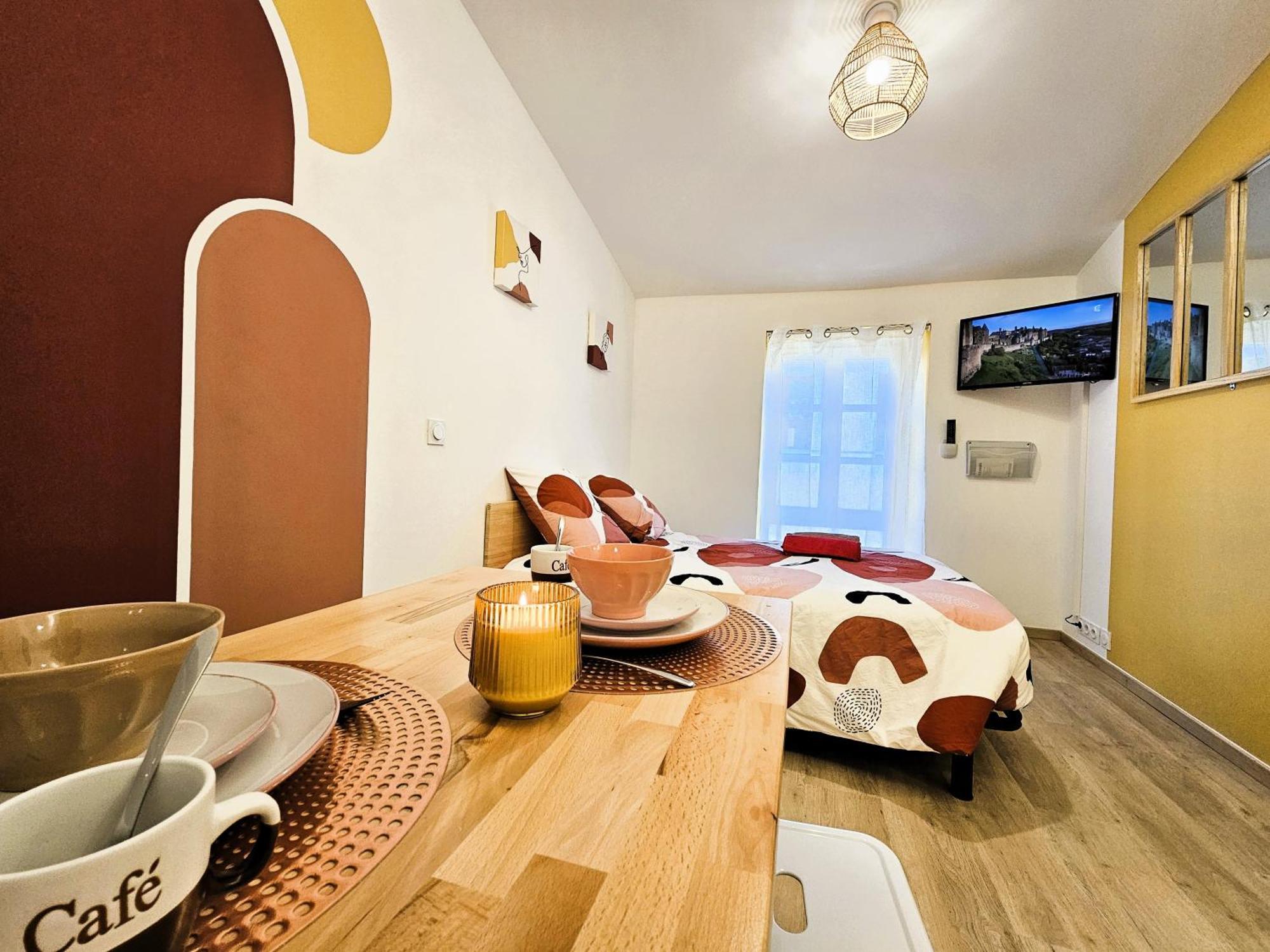Tout Confort ! Centre-Ville, Climatisation, Parking, Wifi, Calme, Tv Carcassonne Exterior foto